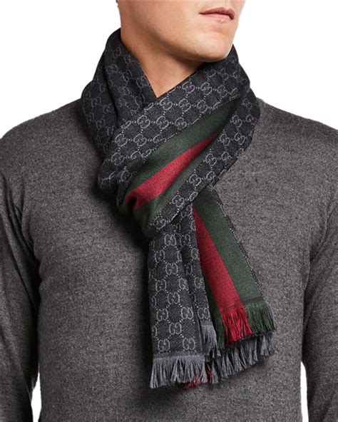 gucci wool scarf men|gucci wool scarf unisex.